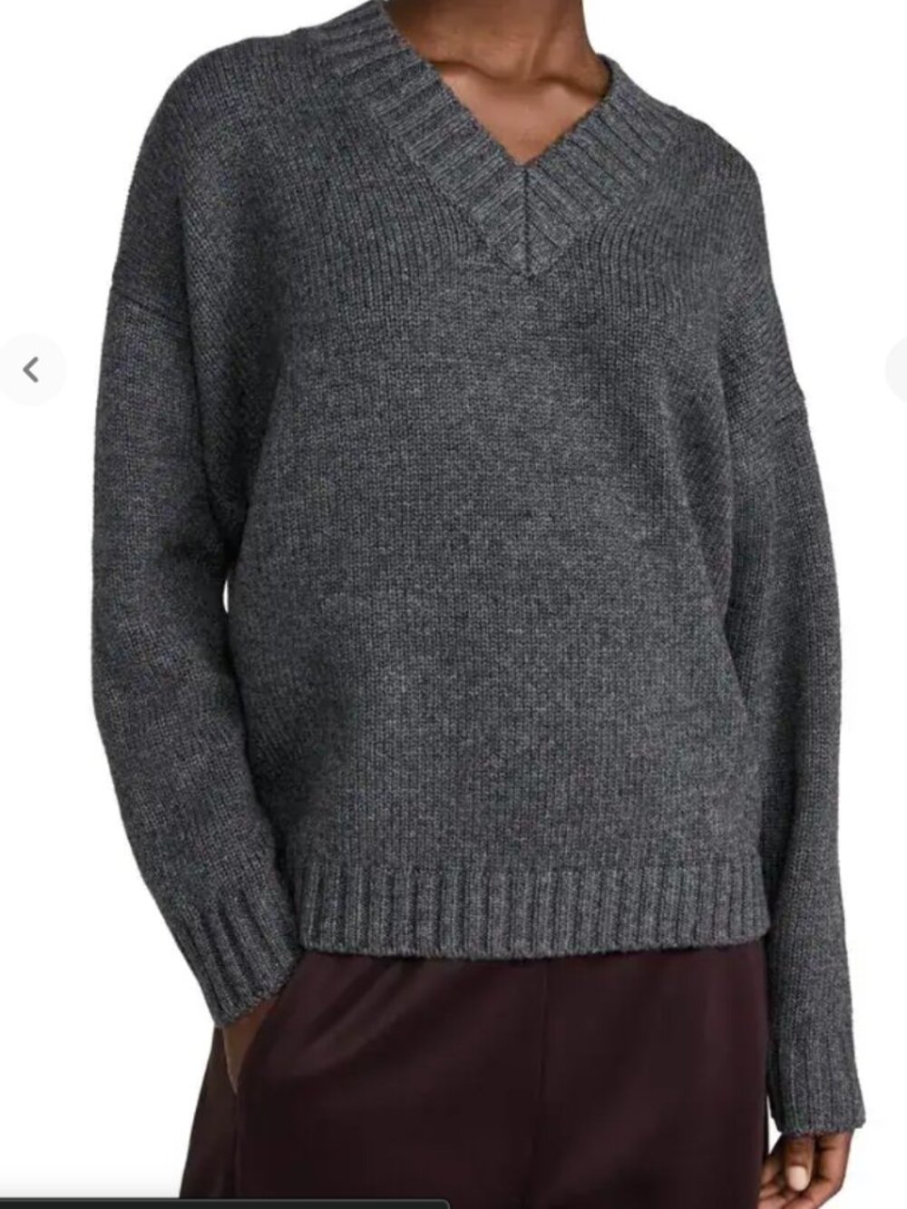 FRAME  chunky v-neck sweater